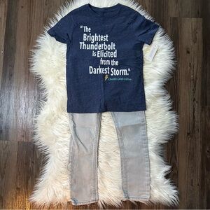 New Boys Tee & Gray Jeans Set